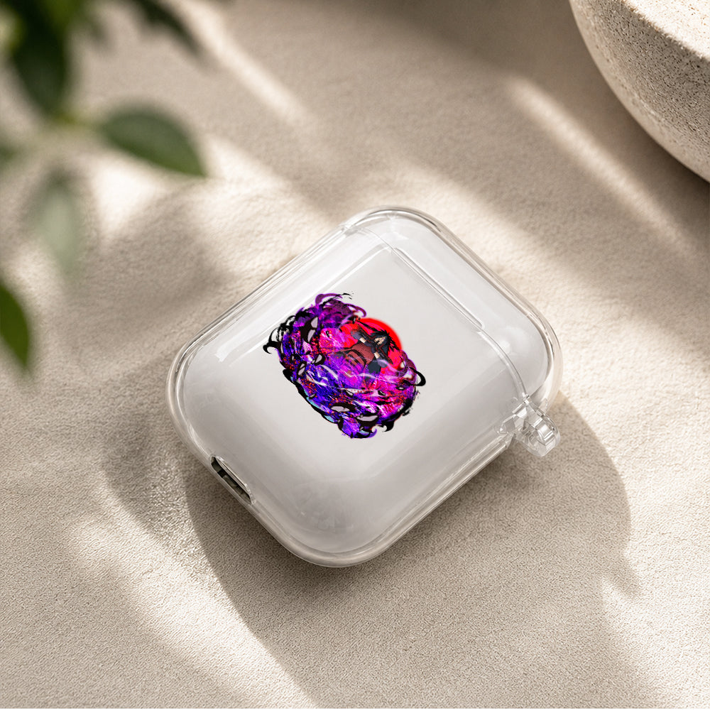 Uchiha Madara Ultimate Jutsu Protective Clear Case Cover For Apple Airpods | Soft Silicone AirPods 1 / 2 Case | Protective Cover
