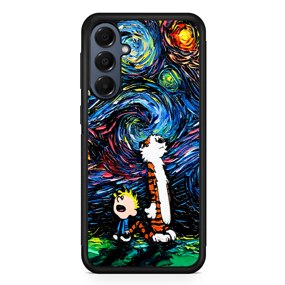 Calvin and Hobbes Starry Night Samsung Galaxy A16 Case | Slim Protective Cover for Samsung Galaxy A16