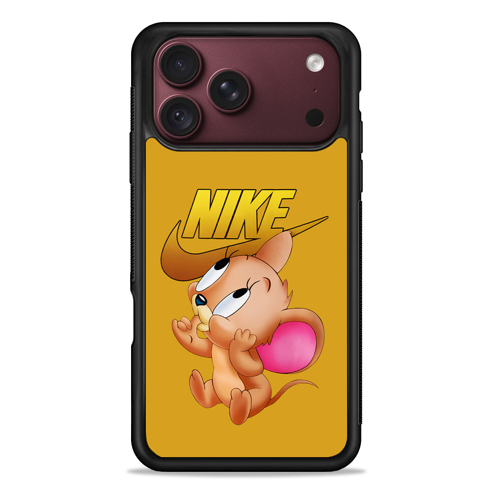 Nike Jerry Mouse iPhone 18 Pro Max Case – Slim Silicone Protective Cover
