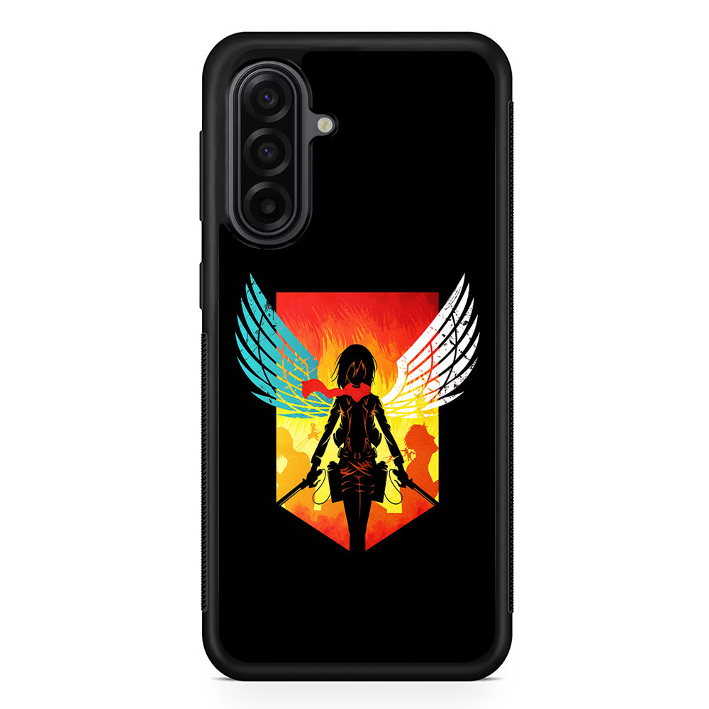 Mikasa Ackerman Art Samsung Galaxy A17 Case | Durable Rubber Samsung Galaxy A17 Phone Case