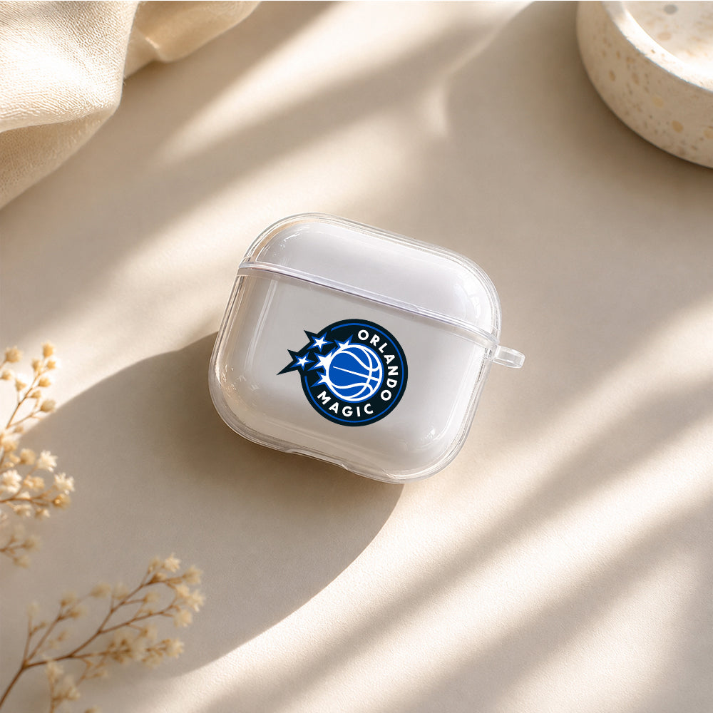 NBA Orlando Magic Logo Protective Apple Airpods 4 Clear Case - Durable Clear Protection