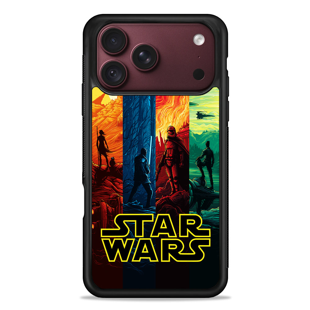 Star Wars Poster Colorful iPhone 18 Pro Max Case – Slim Silicone Protective Cover