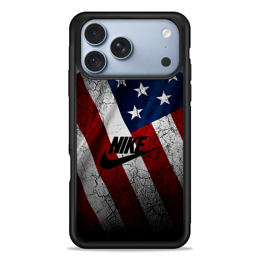 Nike USA Flag iPhone 18 Pro Case - iPhone 18 Pro Silicone Case