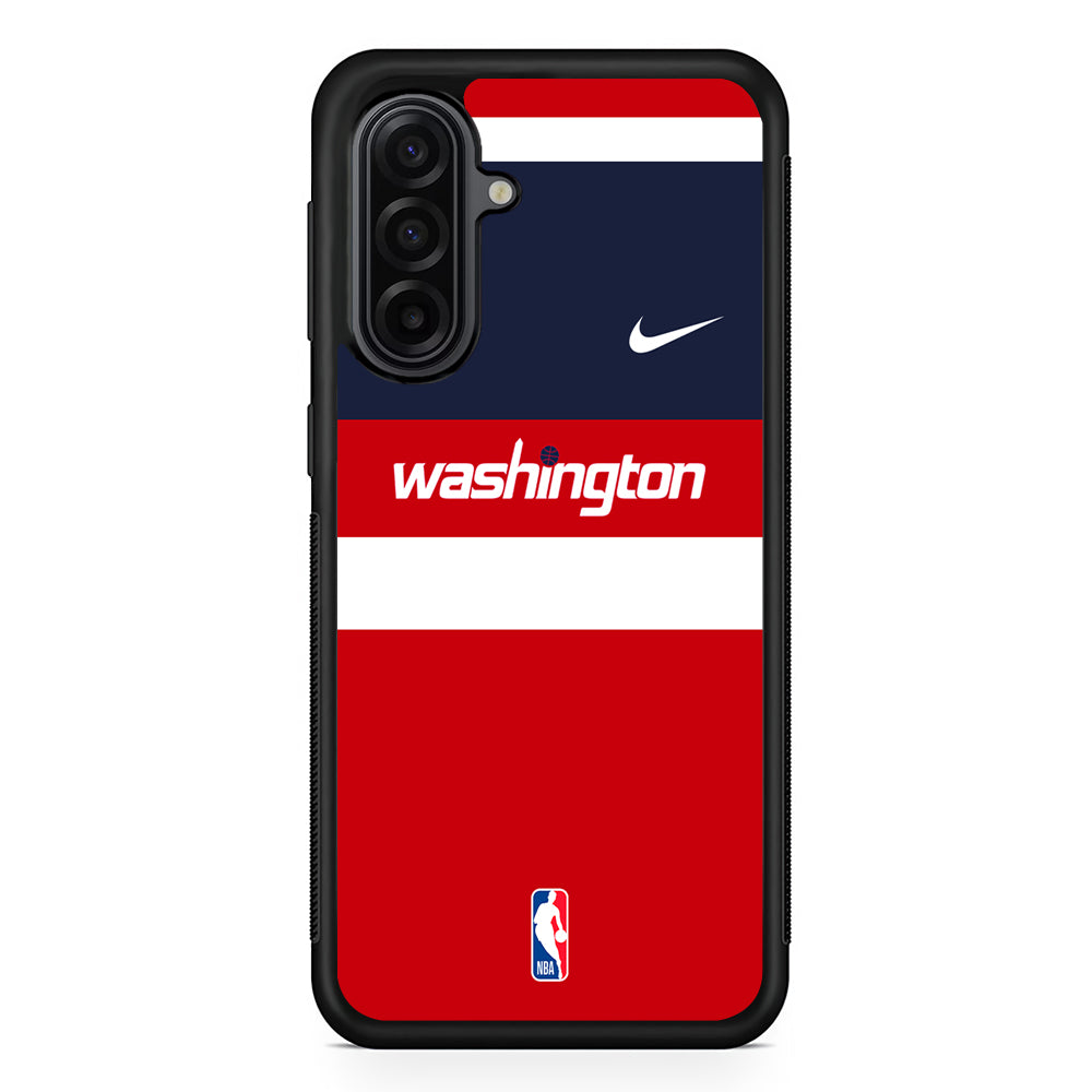 NBA Washington Wizards Red Nike Samsung Galaxy A17 Case | Durable Rubber Samsung Galaxy A17 Phone Case