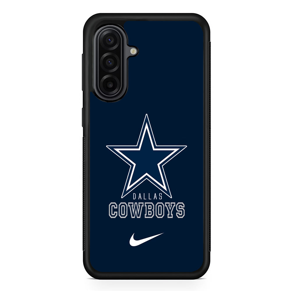 NFL Dallas Cowboys Navy Nike Samsung Galaxy A17 Case | Durable Rubber Samsung Galaxy A17 Phone Case