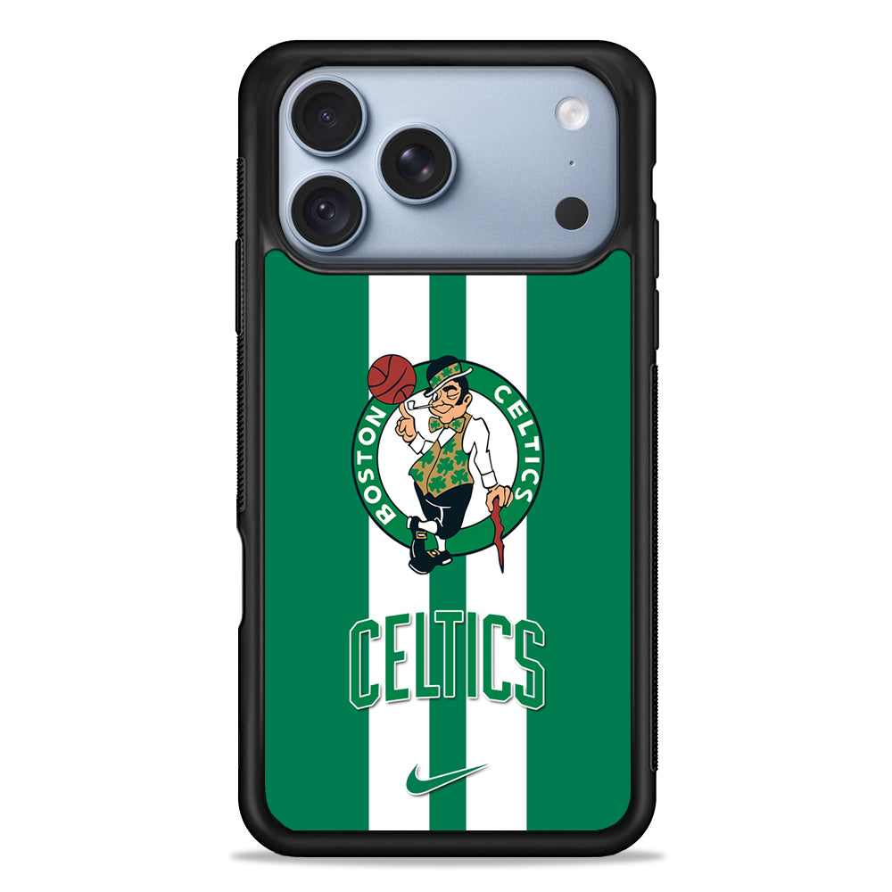 NBA Boston Celtics Green Nike iPhone 18 Pro Case - iPhone 18 Pro Silicone Case