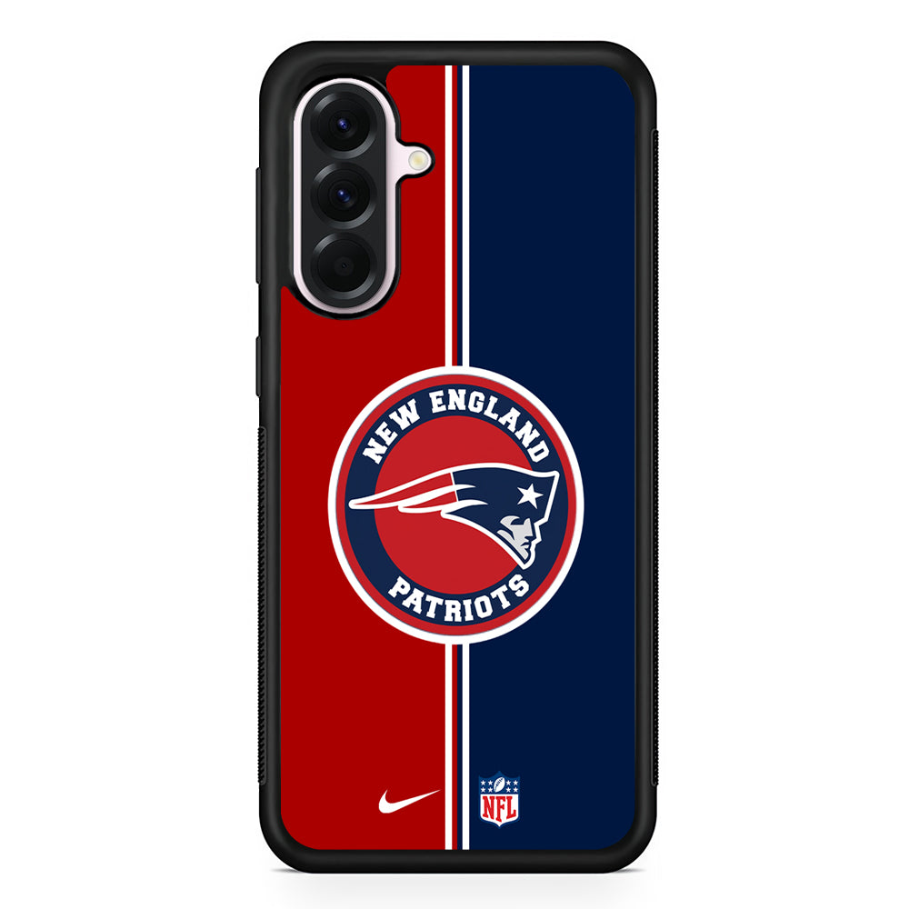 NFL New England Patriots Nike Logo Samsung Galaxy A56 Case | Samsung Galaxy A56 Protective Rubber Case