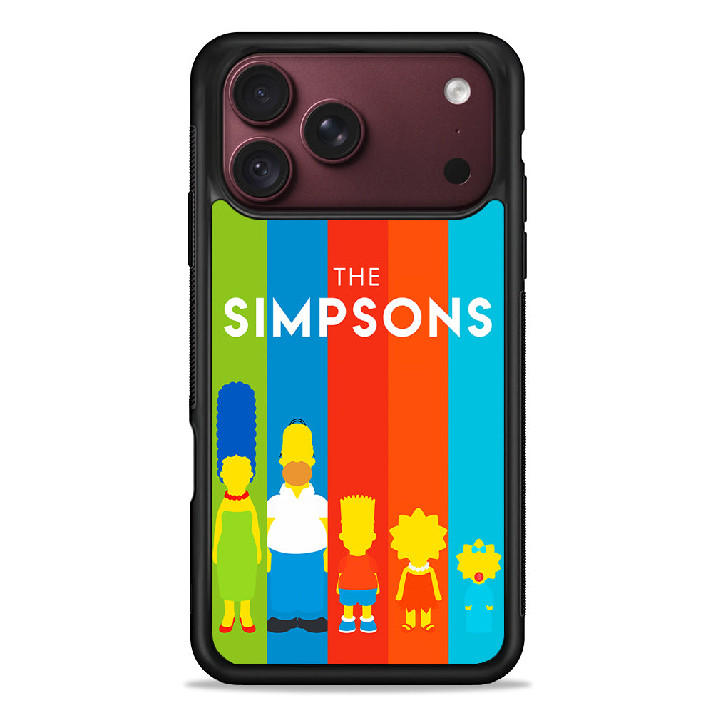 The Simpson Family Colorful iPhone 18 Pro Max Case – Slim Silicone Protective Cover