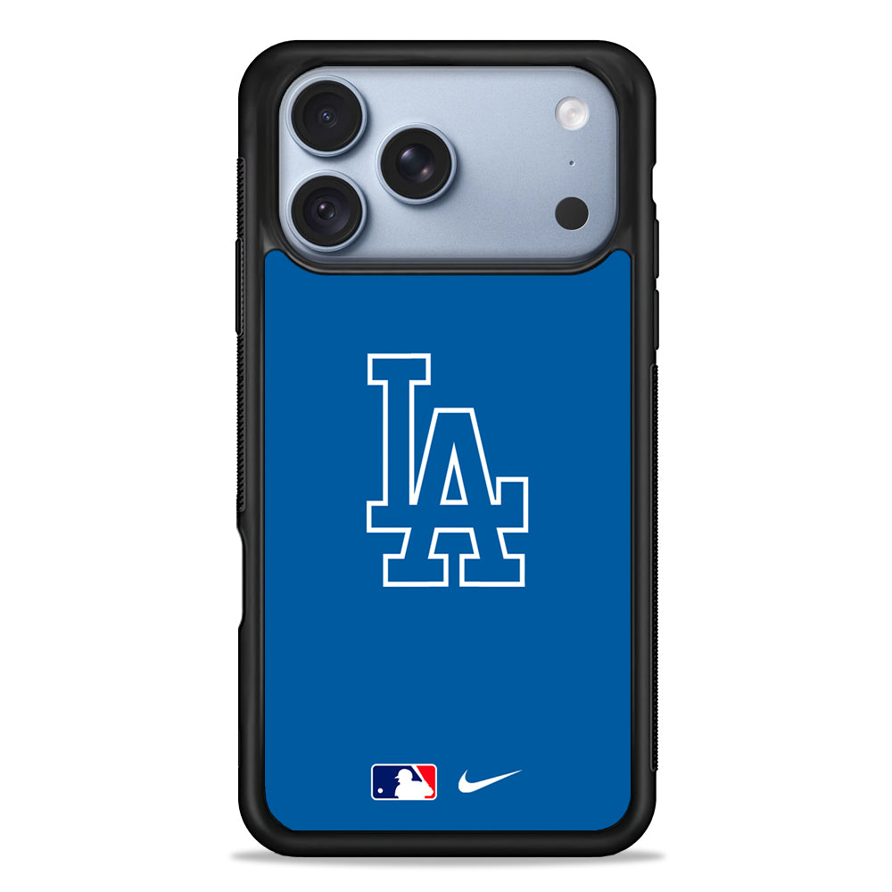 MLB Los Angeles Dodgers Blue Nike iPhone 18 Pro Case - iPhone 18 Pro Silicone Case