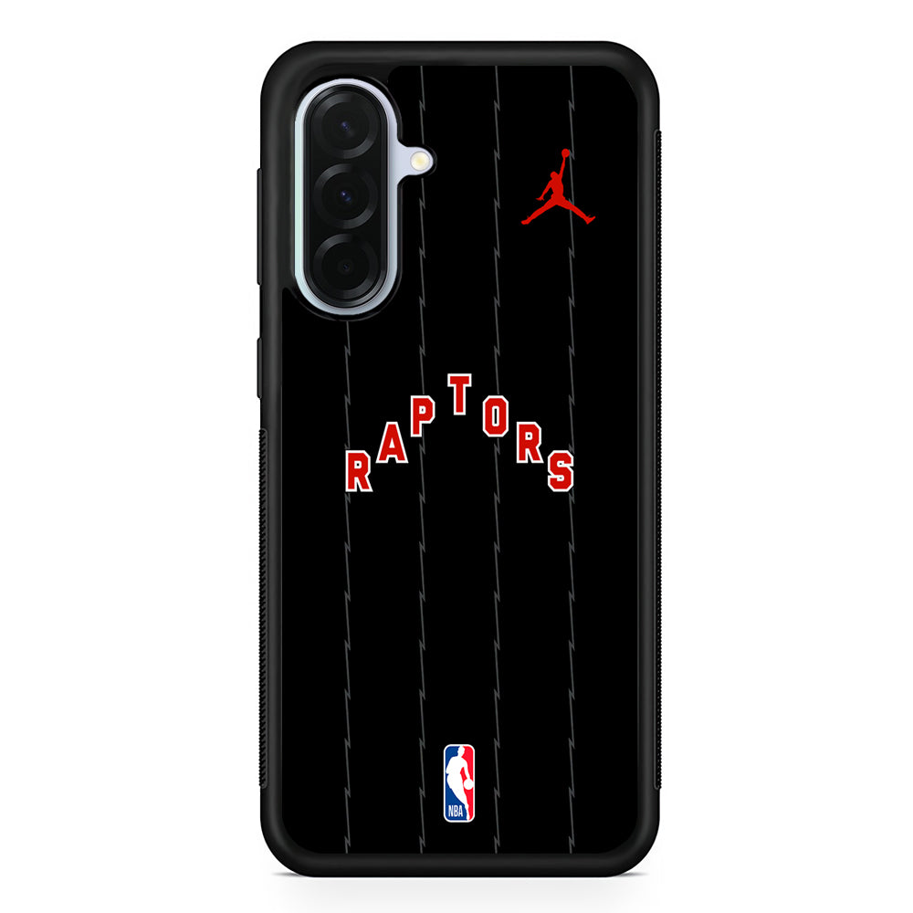 NBA Toronto Raptors Black Jordan Samsung Galaxy A36 Case | Durable Samsung Galaxy A36 Protective Case