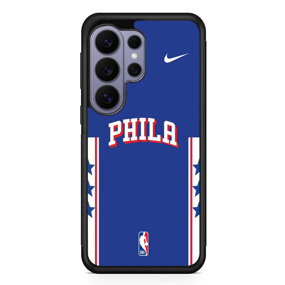 NBA Philadelphia 76ers Blue Nike Samsung Galaxy S26 Ultra Case | Slim Durable Protective Cover