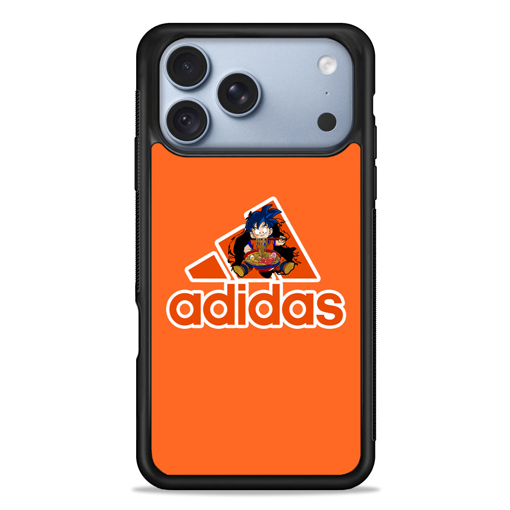 Adidas Son Goku Eats Ramen iPhone 18 Pro Case - iPhone 18 Pro Silicone Case