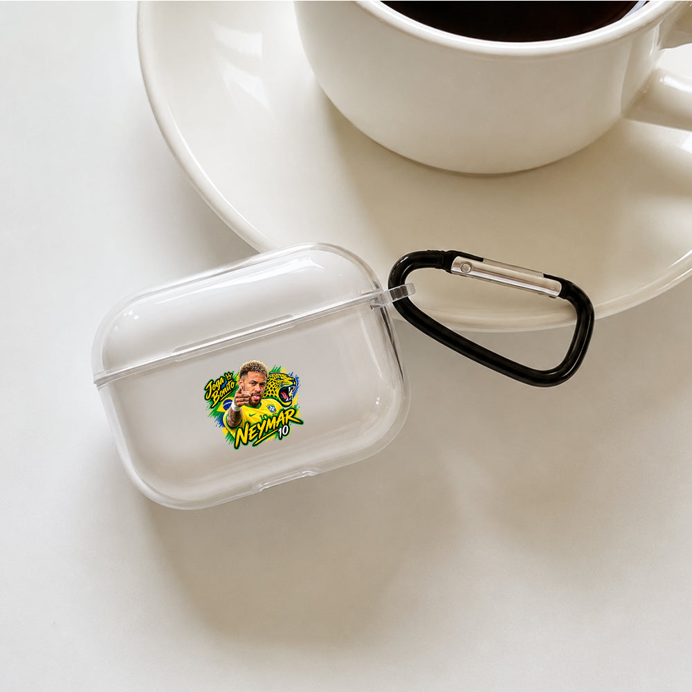 Neymar King of Joga Bonito Protective Apple AirPods Pro 3 Clear Case | Shockproof Cover