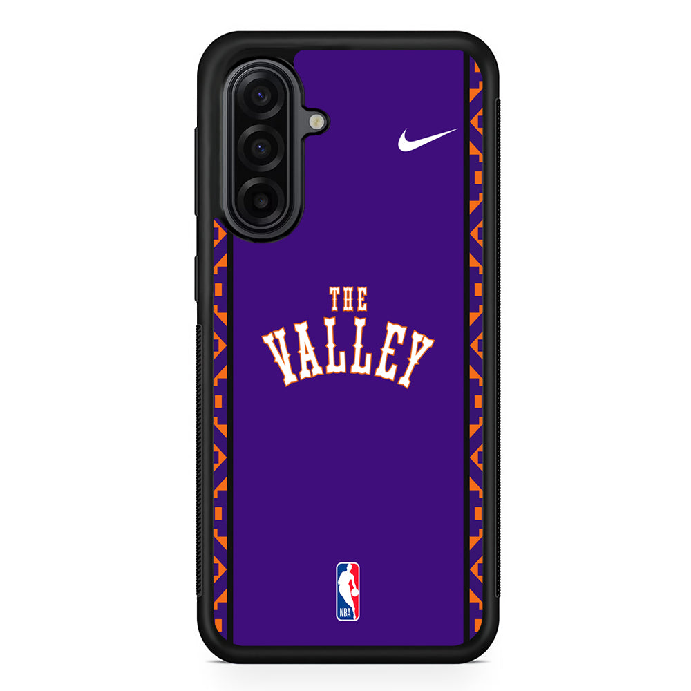 NBA Phoenix Suns Purple Nike Samsung Galaxy A17 Case | Durable Rubber Samsung Galaxy A17 Phone Case