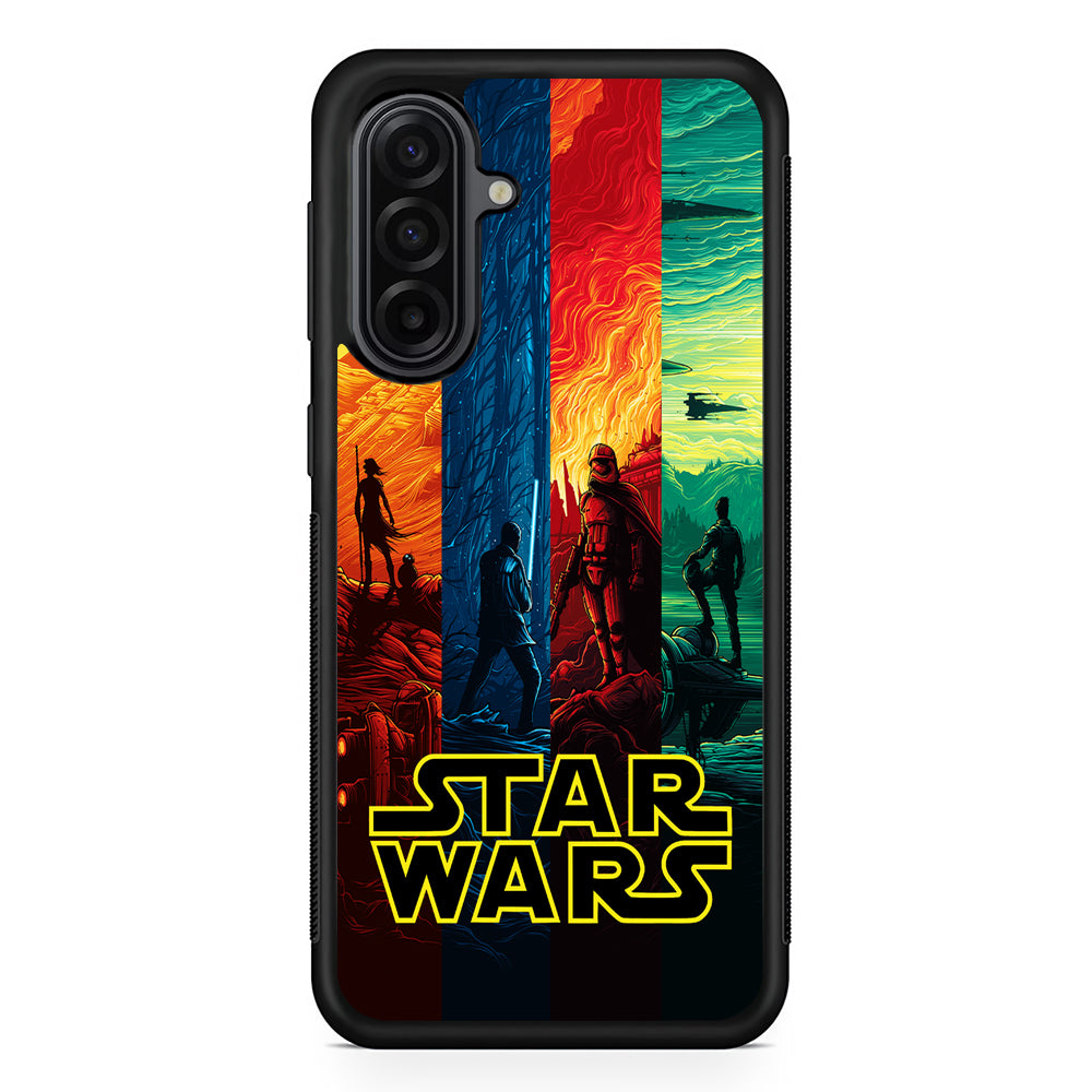 Star Wars Poster Colorful Samsung Galaxy A17 Case | Durable Rubber Samsung Galaxy A17 Phone Case