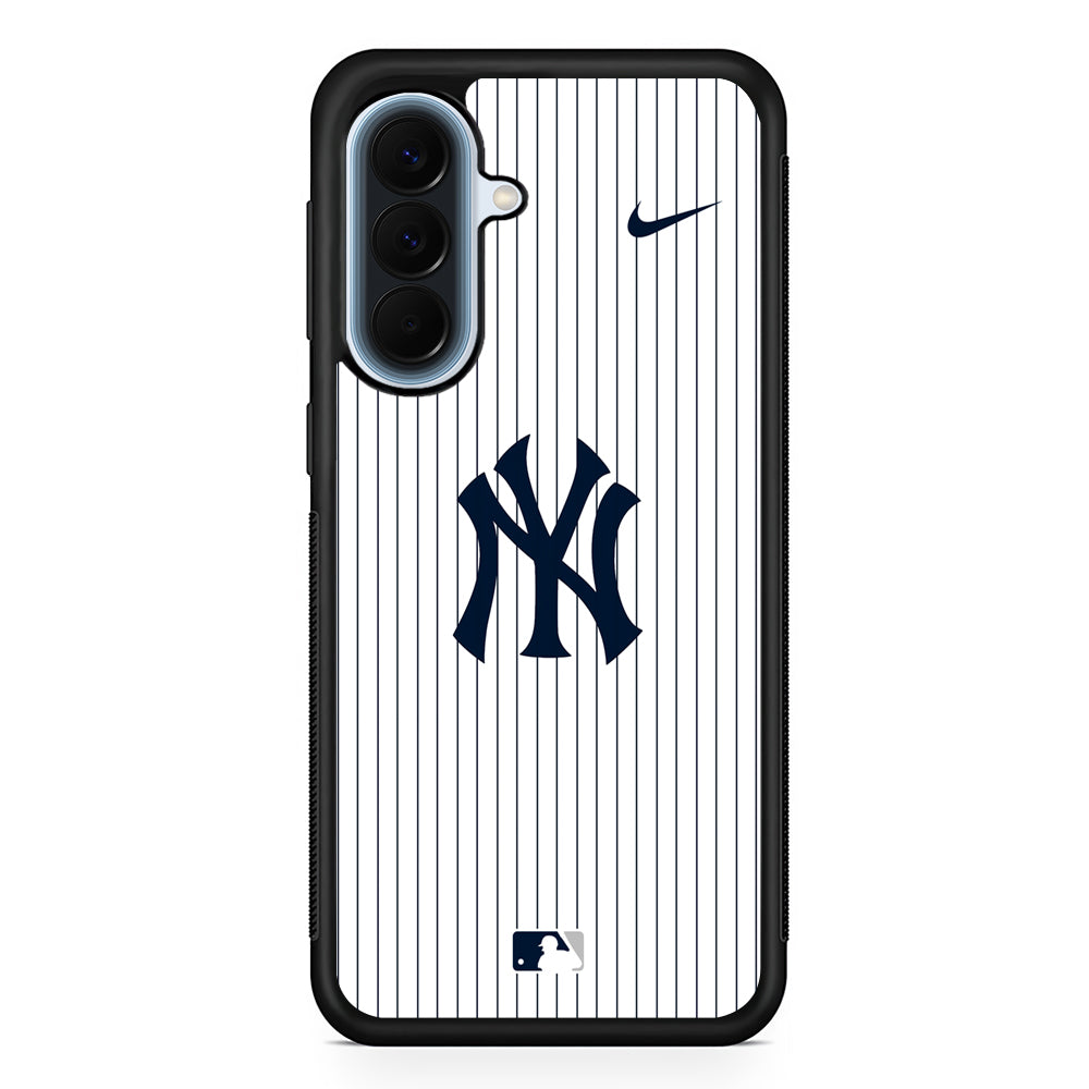 MLB New York Yankees White Nike Samsung Galaxy A57 Case | Slim Samsung Galaxy A57 Protective Case