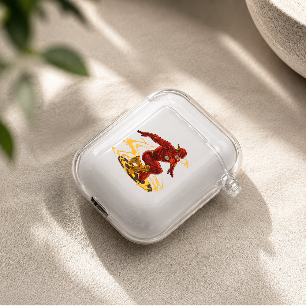 Flash Comic Protective Clear Case Cover For Apple Airpods | Soft Silicone AirPods 1 / 2 Case | Protective Cover