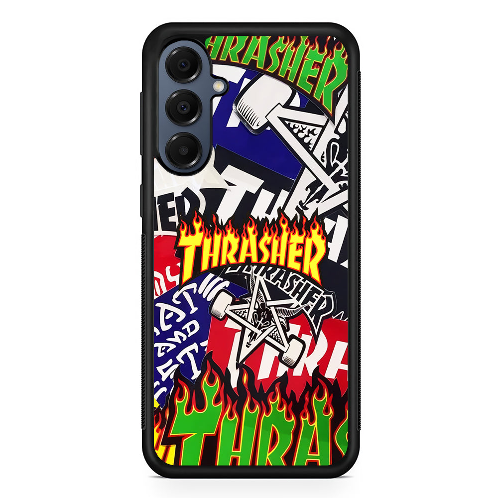 Thrasher Sticker Flat Samsung Galaxy A16 Case | Slim Protective Cover for Samsung Galaxy A16