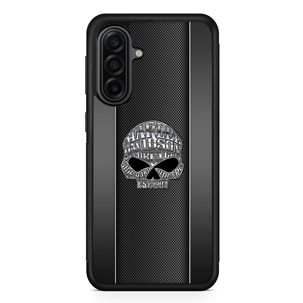 Harley Davidson Skull Design Samsung Galaxy A17 Case | Durable Rubber Samsung Galaxy A17 Phone Case