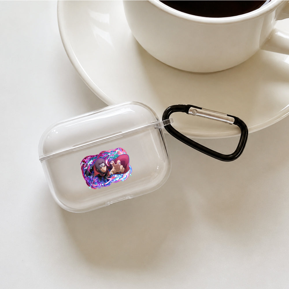 Itachi Uchiha Akatsuki Protective Apple AirPods Pro 3 Clear Case | Shockproof Cover