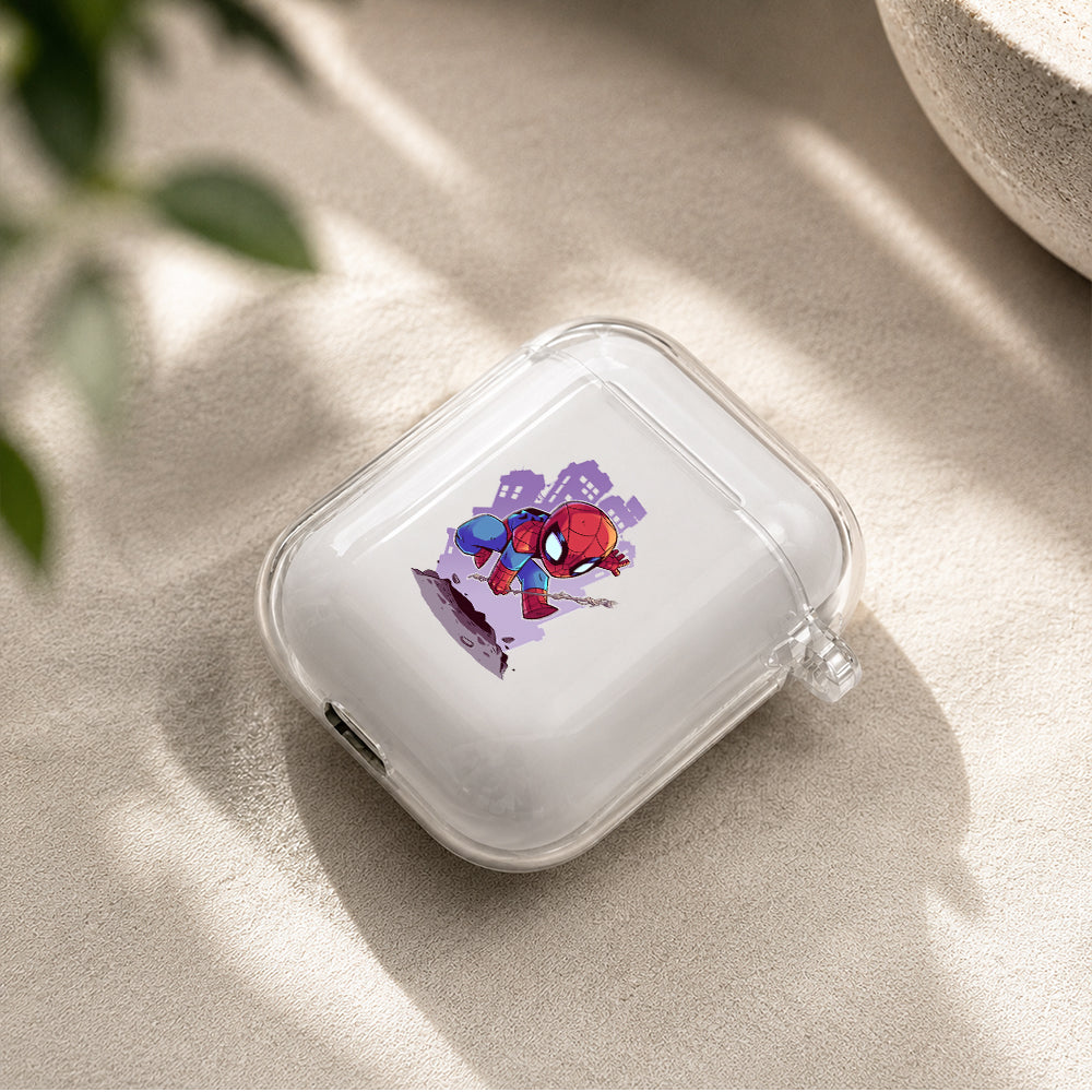 Cute Cartoon Spiderman Protective Clear Case Cover For Apple Airpods | Soft Silicone AirPods 1 / 2 Case | Protective Cover