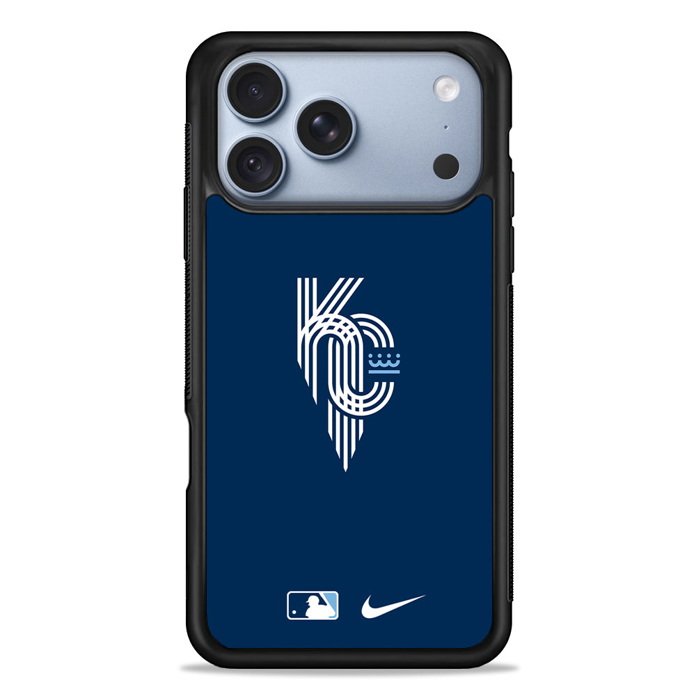 MLB Kansas City Royals Navy Nike iPhone 18 Pro Case - iPhone 18 Pro Silicone Case