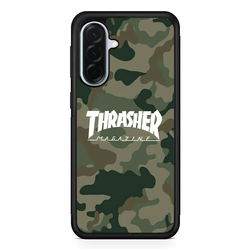 Thrasher Magazine Green Army Samsung Galaxy A36 Case | Durable Samsung Galaxy A36 Protective Case