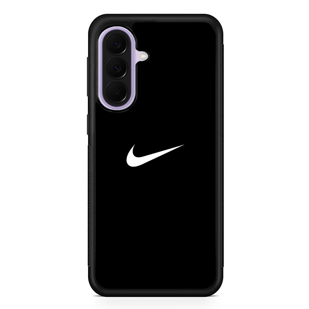 Nike Logo Black Simple Samsung Galaxy A37 Case | Samsung Galaxy A37 Rubber Protective Case
