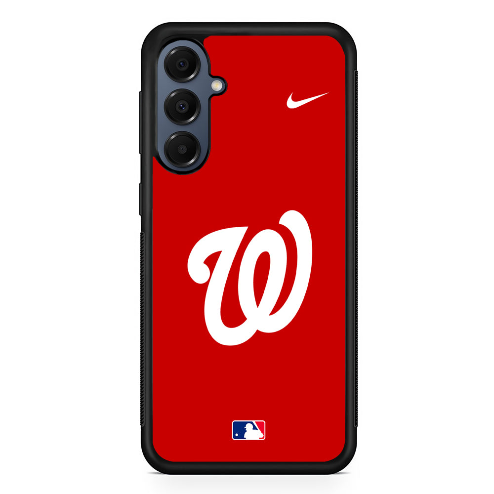 MLB Washington Nationals Red Nike Samsung Galaxy A16 Case | Slim Protective Cover for Samsung Galaxy A16