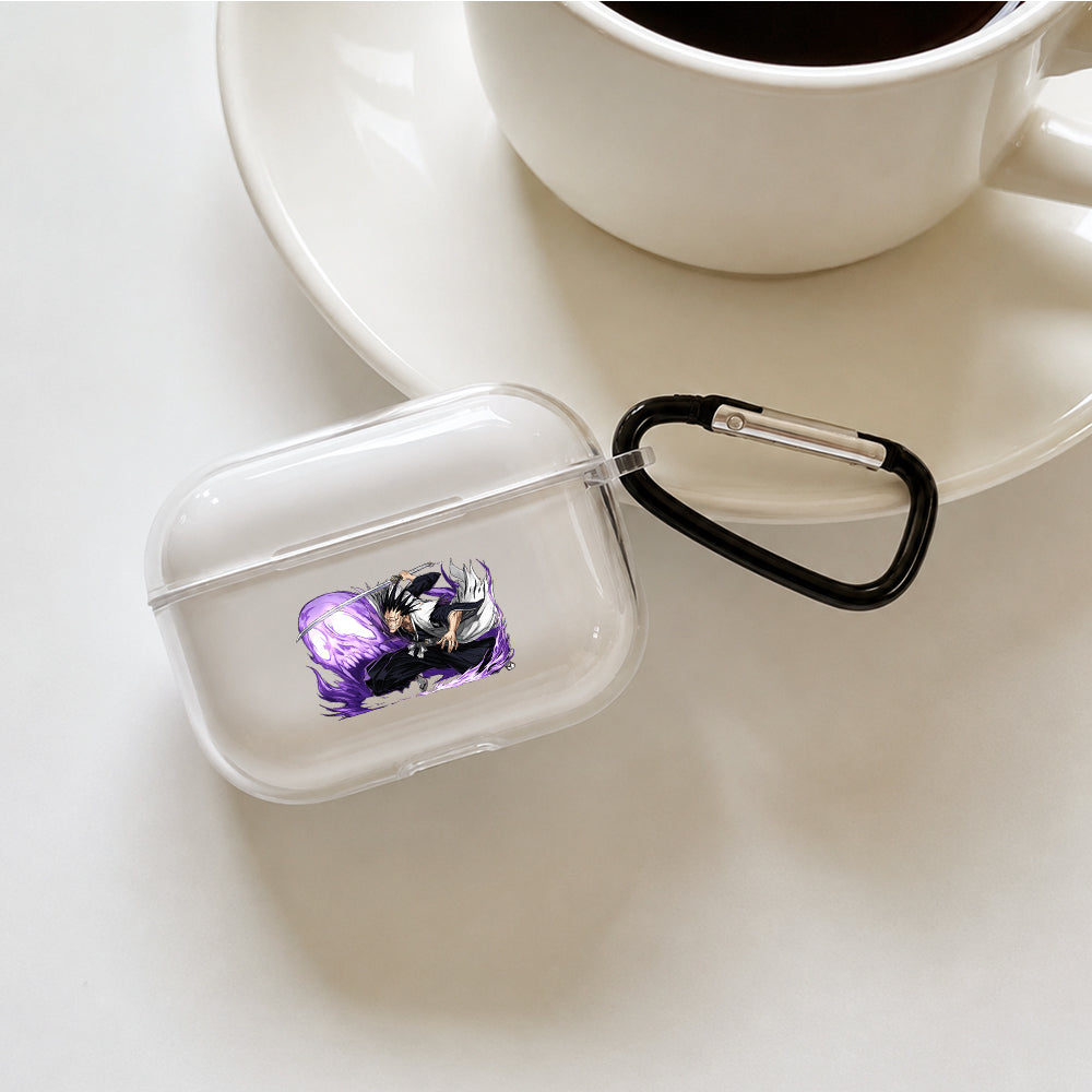 Bleach Kenpachi Zaraki Protective Apple AirPods Pro 3 Clear Case | Shockproof Cover