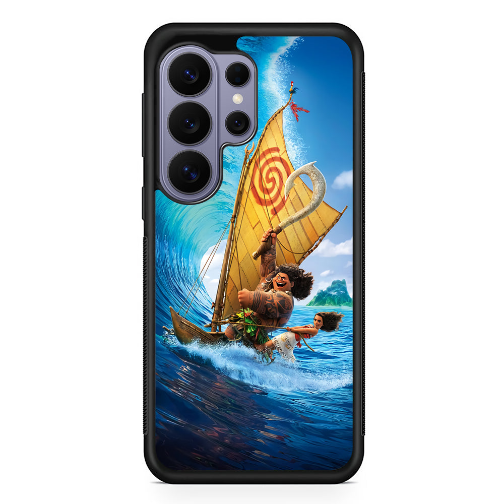 Moana Sailing on The Sea Samsung Galaxy S26 Ultra Case | Protective Rubber Cover