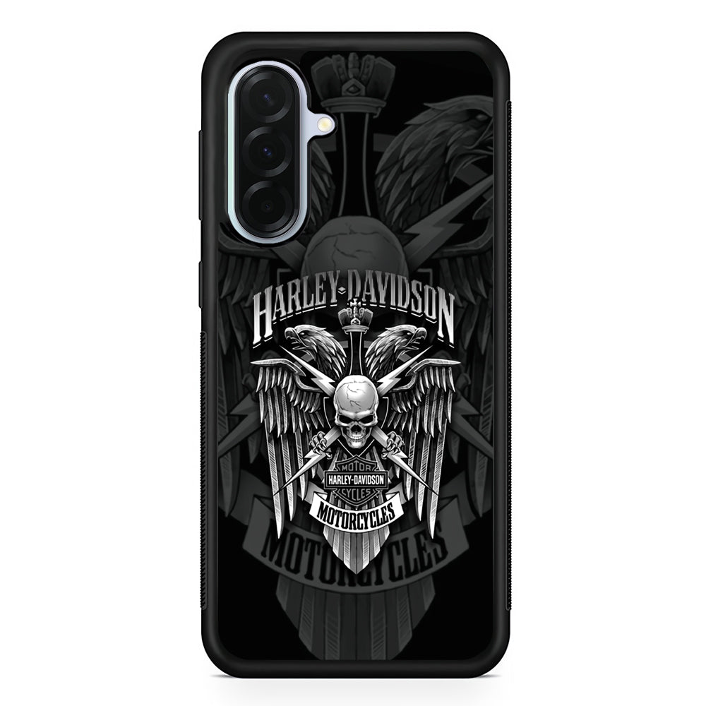 Harley Davidson Silver Eagle Samsung Galaxy A36 Case | Durable Samsung Galaxy A36 Protective Case