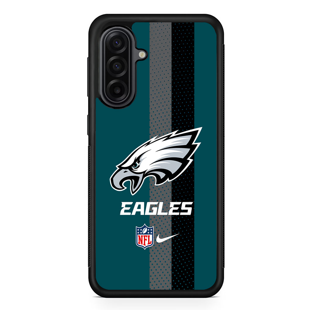 NFL Philadelphia Eagles Nike Samsung Galaxy A17 Case | Durable Rubber Samsung Galaxy A17 Phone Case