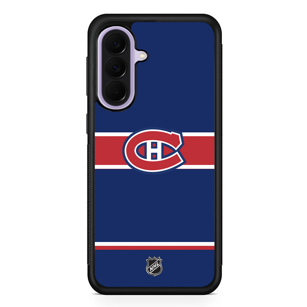 NHL Montréal Canadiens Navy Samsung Galaxy A37 Case | Samsung Galaxy A37 Rubber Protective Case