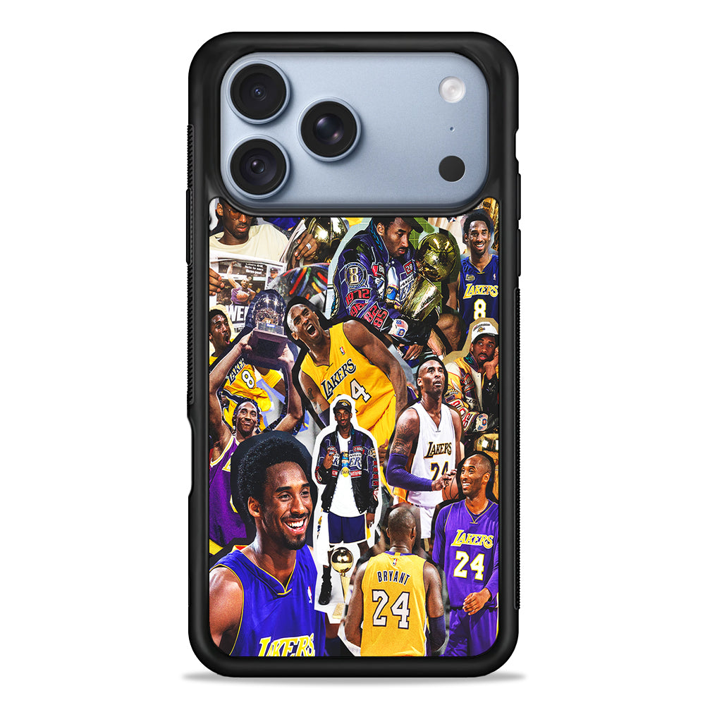 Kobe bryant lakers Collage iPhone 18 Pro Case - iPhone 18 Pro Silicone Case