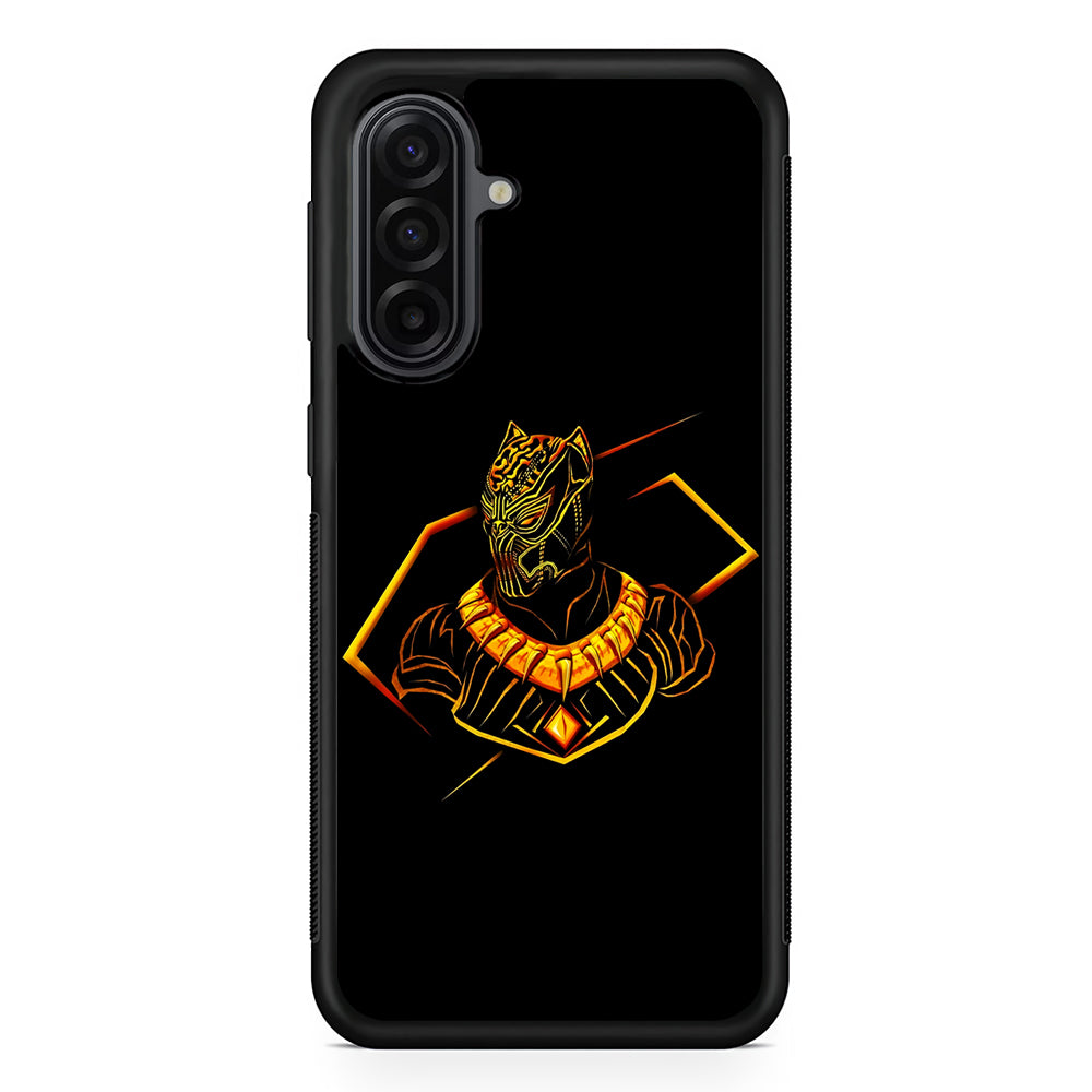 Black Panther Golden Art Samsung Galaxy A17 Case | Durable Rubber Samsung Galaxy A17 Phone Case