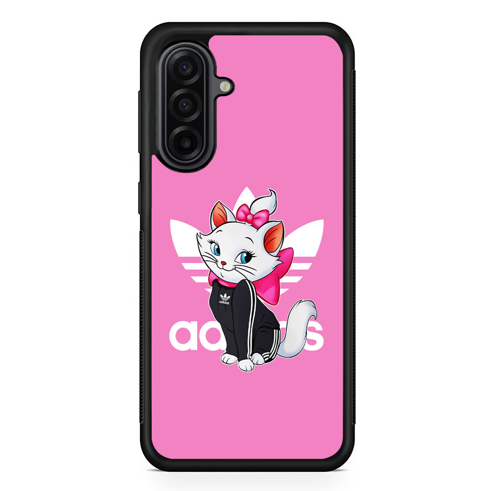 Adidas Marie The White Kitten Samsung Galaxy A17 Case | Durable Rubber Samsung Galaxy A17 Phone Case