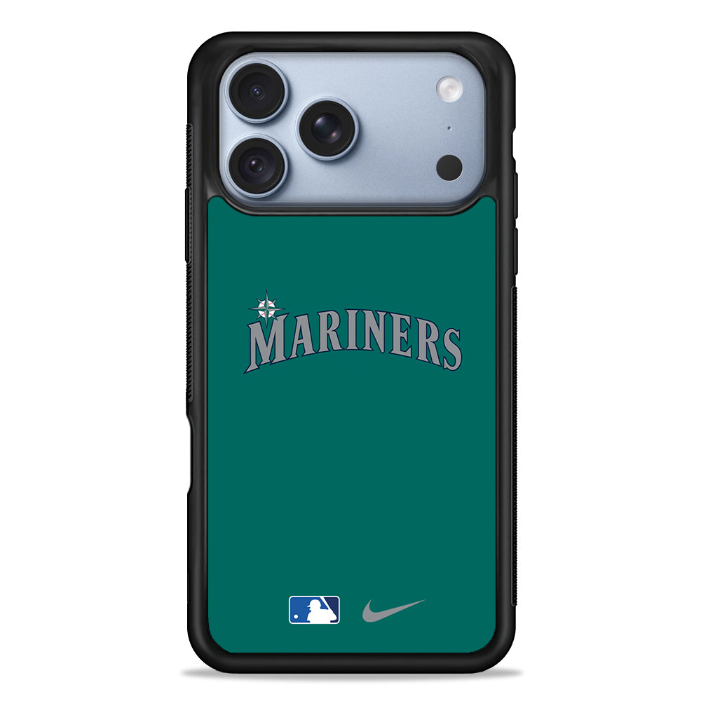 MLB Seattle Mariners Tile Nike iPhone 18 Pro Case - iPhone 18 Pro Silicone Case