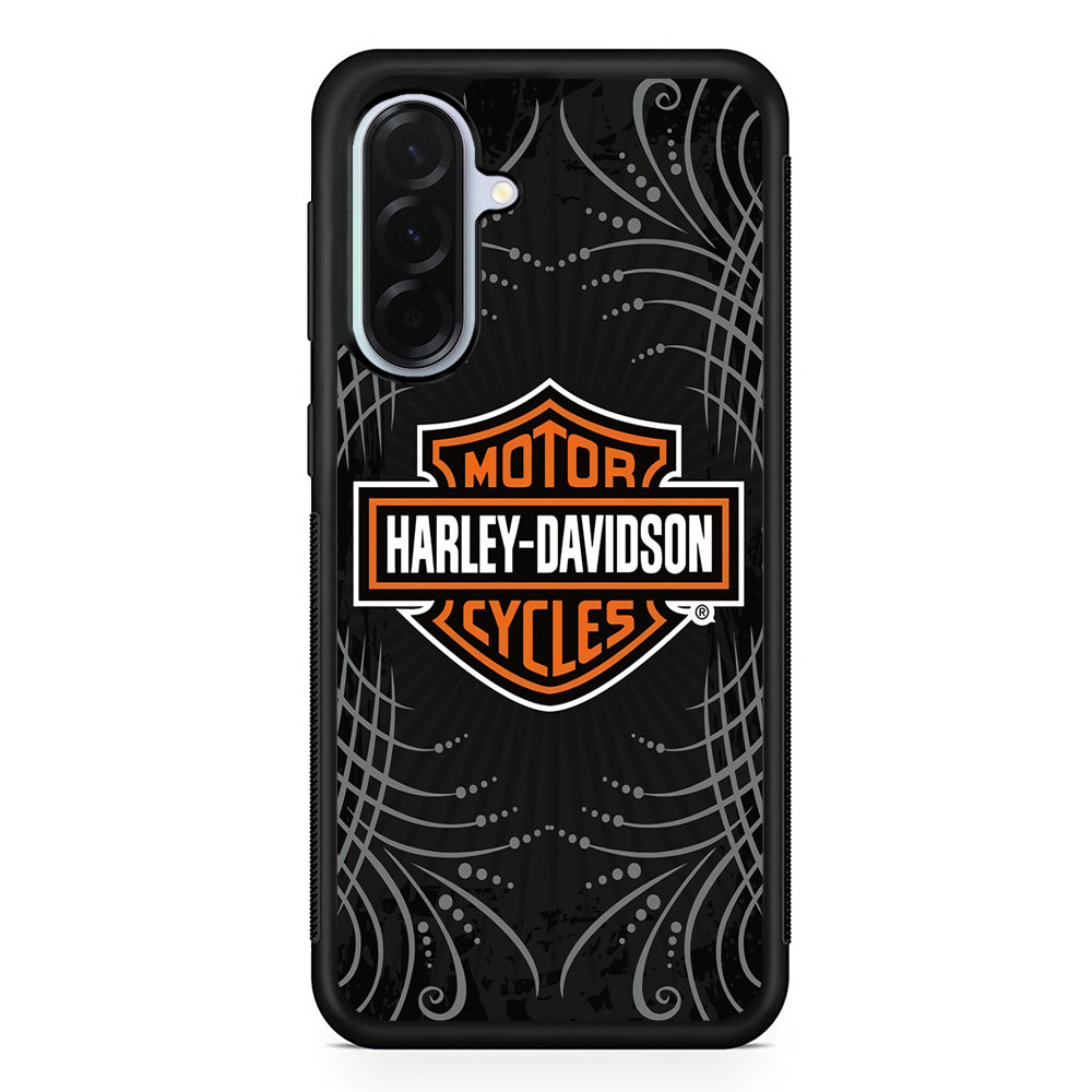 Harley Davidson Grey Motif Samsung Galaxy A36 Case | Durable Samsung Galaxy A36 Protective Case