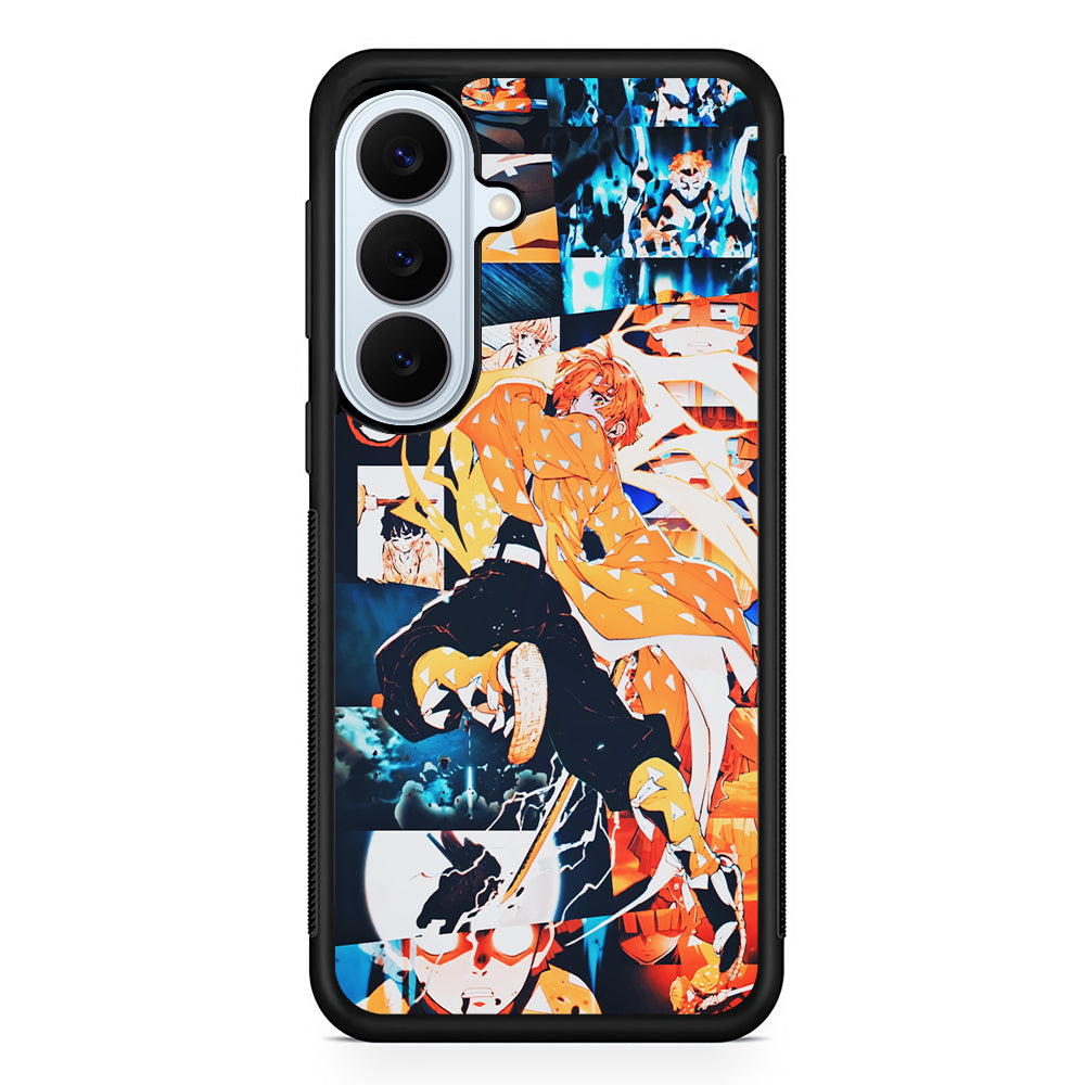 Demon Slayer Zenitsu Aesthetic Samsung Galaxy S26 Plus Case | Slim Protective Rubber Cover