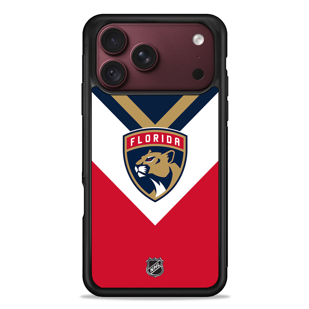 NHL Florida Panthers Team iPhone 18 Pro Max Case – Slim Silicone Protective Cover