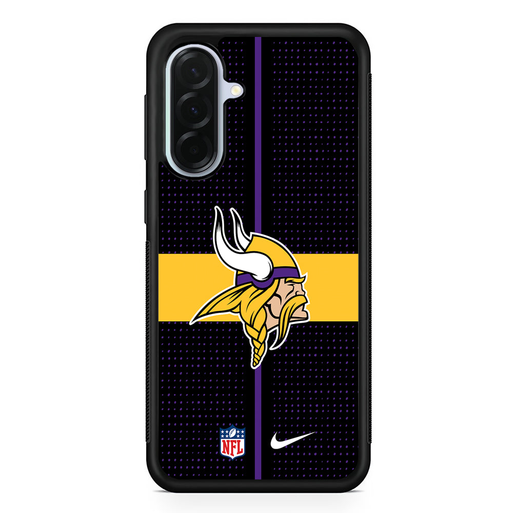 NFL Minnesota Vikings Dot Nike Samsung Galaxy A36 Case | Durable Samsung Galaxy A36 Protective Case