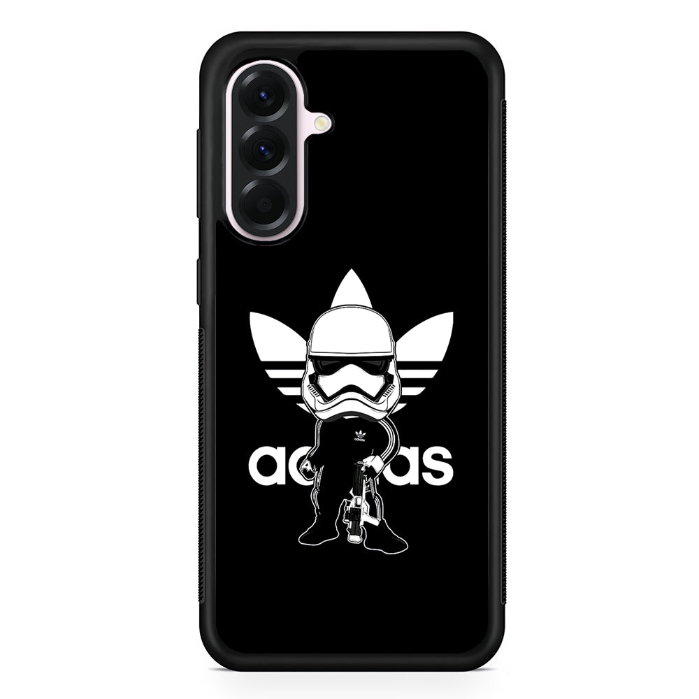 Adidas Chibi Stormtrooper Samsung Galaxy A56 Case | Samsung Galaxy A56 Protective Rubber Case