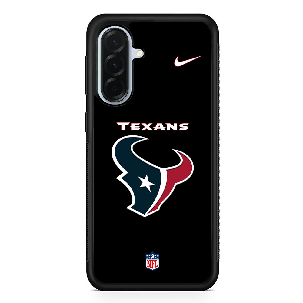 NFL Houston Texans Black Nike Samsung Galaxy A36 Case | Durable Samsung Galaxy A36 Protective Case