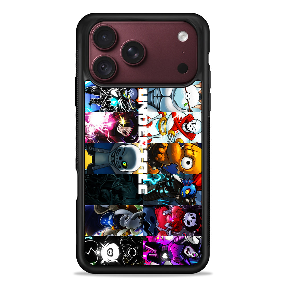 Undertale Collage Art iPhone 18 Pro Max Case – Slim Silicone Protective Cover