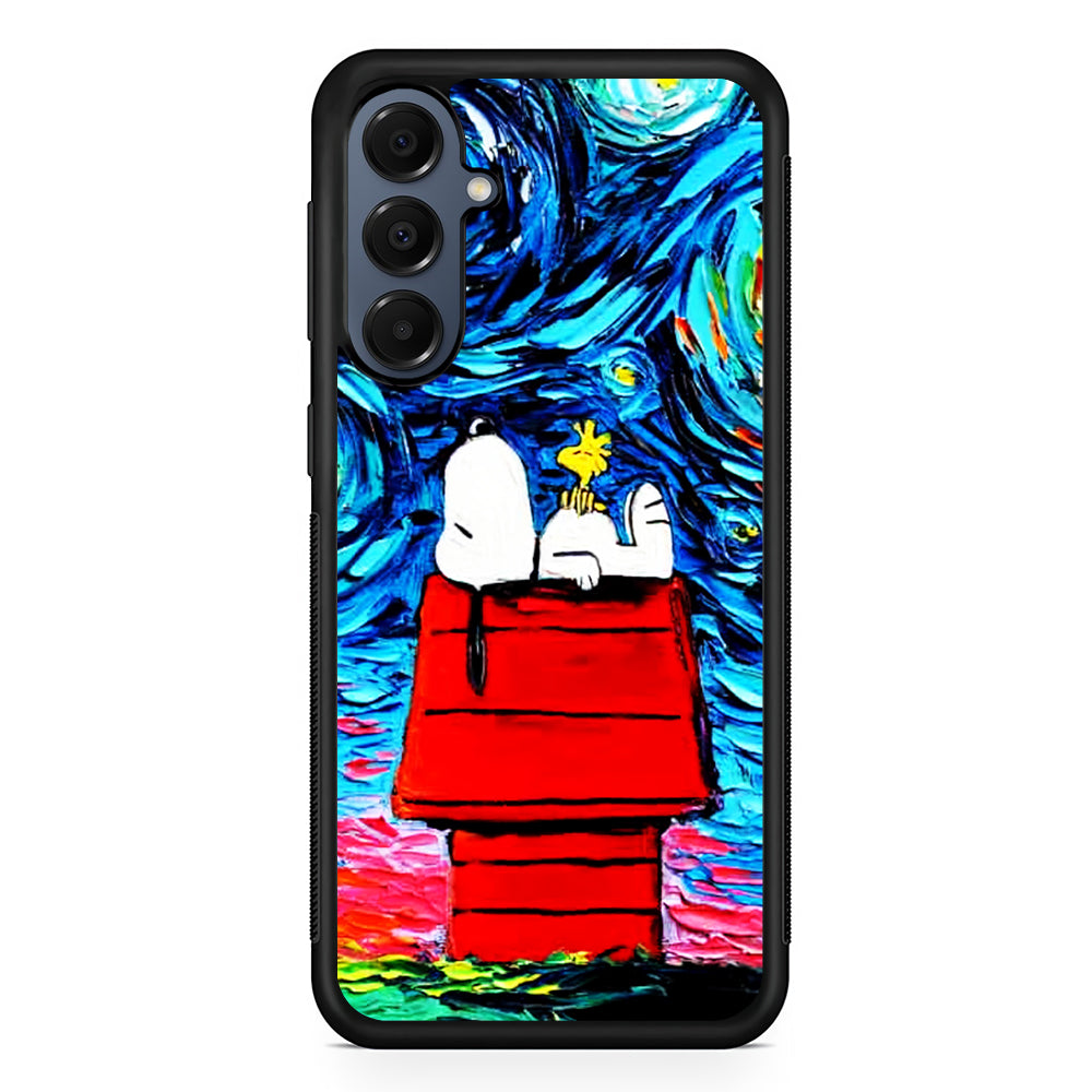 Snoopy Under Starry Night Samsung Galaxy A16 Case | Slim Protective Cover for Samsung Galaxy A16