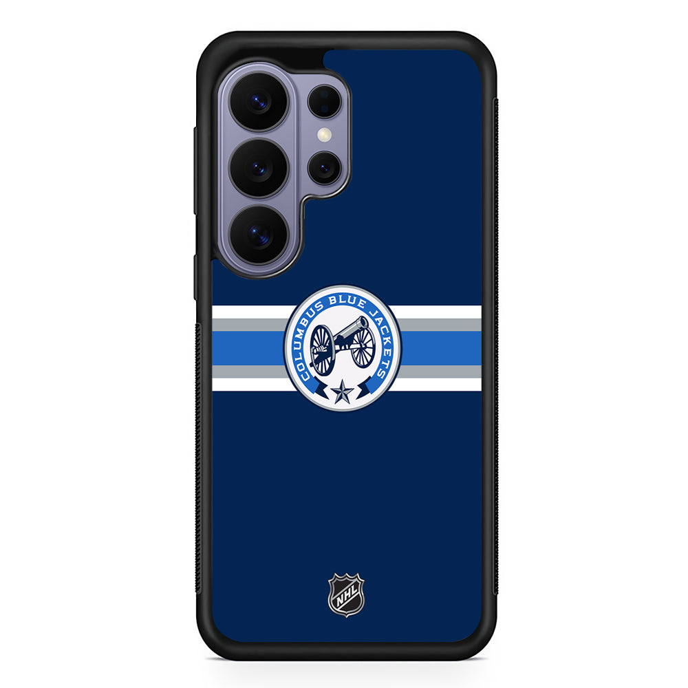 NHL Columbus Blue Jackets Navy Samsung Galaxy S26 Ultra Case | Protective Rubber Cover