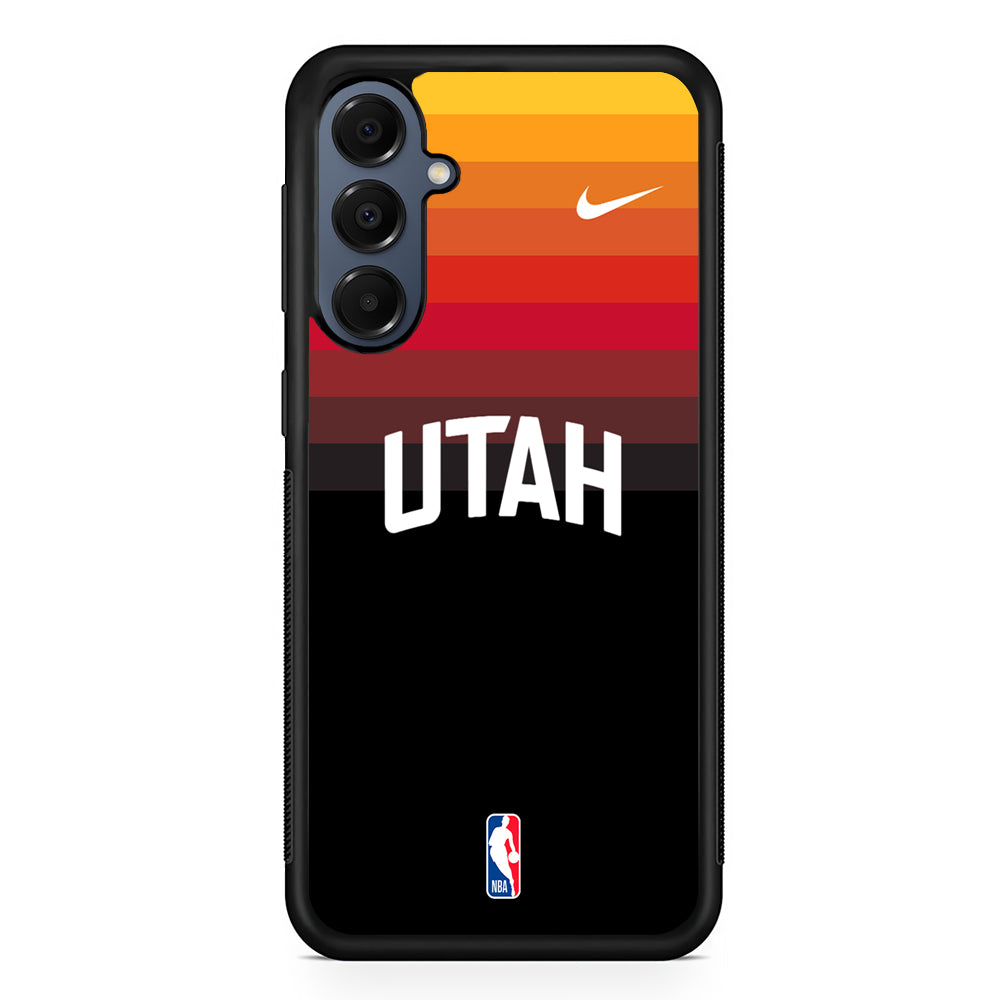 NBA Utah Jazz Black Nike Samsung Galaxy A16 Case | Slim Protective Cover for Samsung Galaxy A16