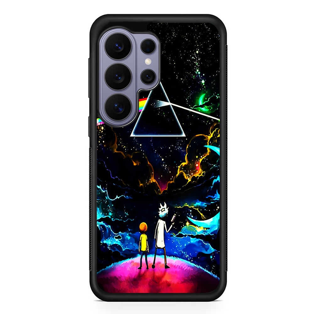 Rick and Morty Triangle Painting Samsung Galaxy S26 Ultra Case | Protective Rubber Cover