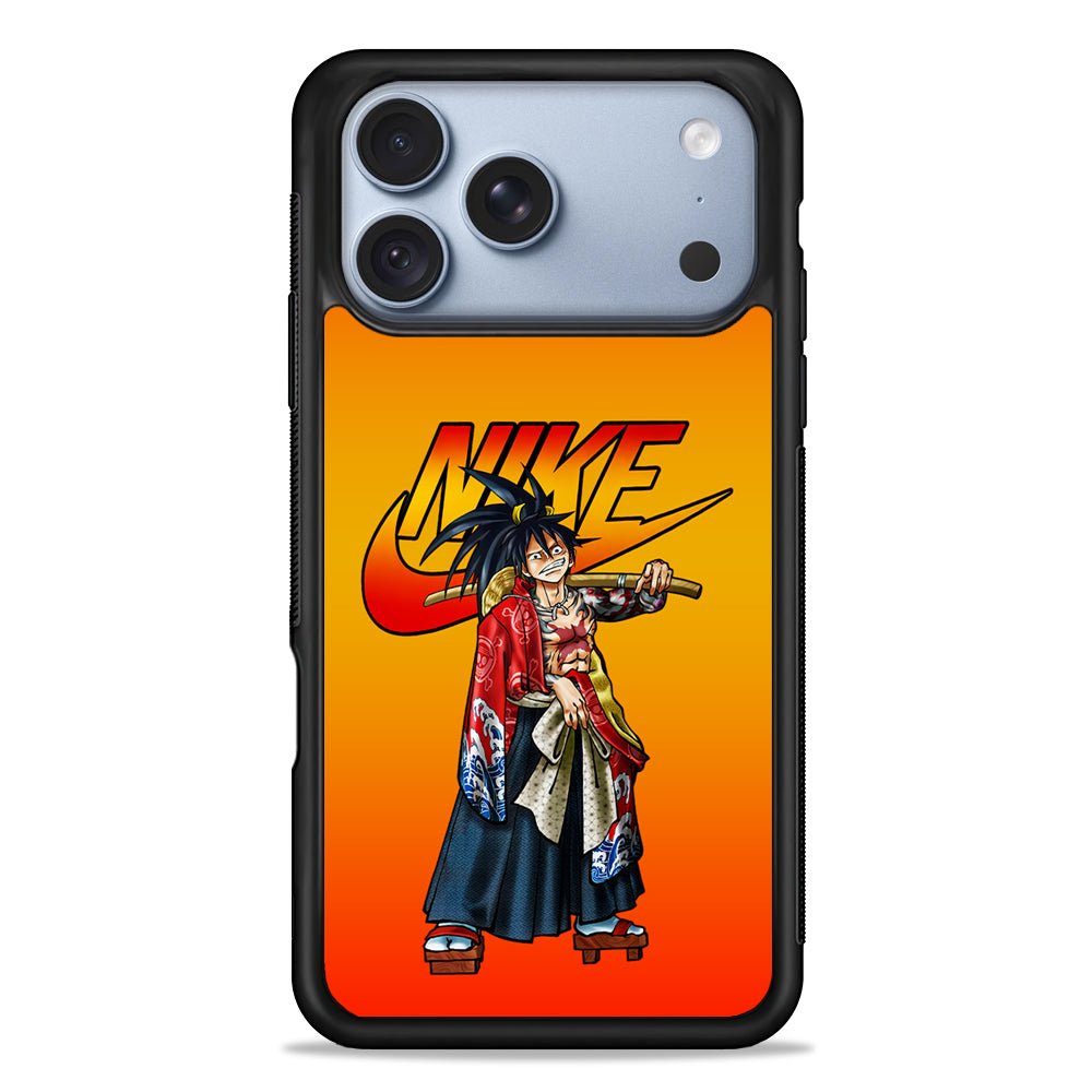 Nike Monkey D Luffy iPhone 18 Pro Case - iPhone 18 Pro Silicone Case